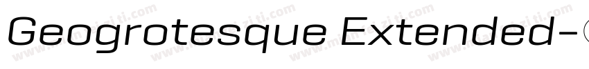 Geogrotesque Extended字体转换